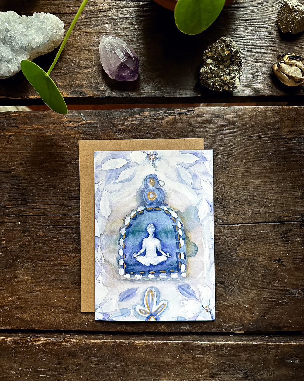 Heaven On Earth Center - Notecard- The Sacred Path Altar Note Card Collection
